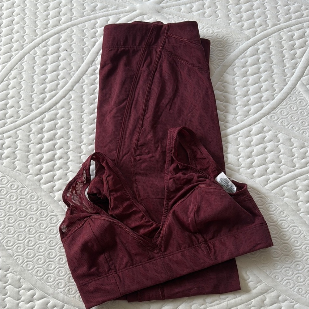 Burgundy Activewear Set